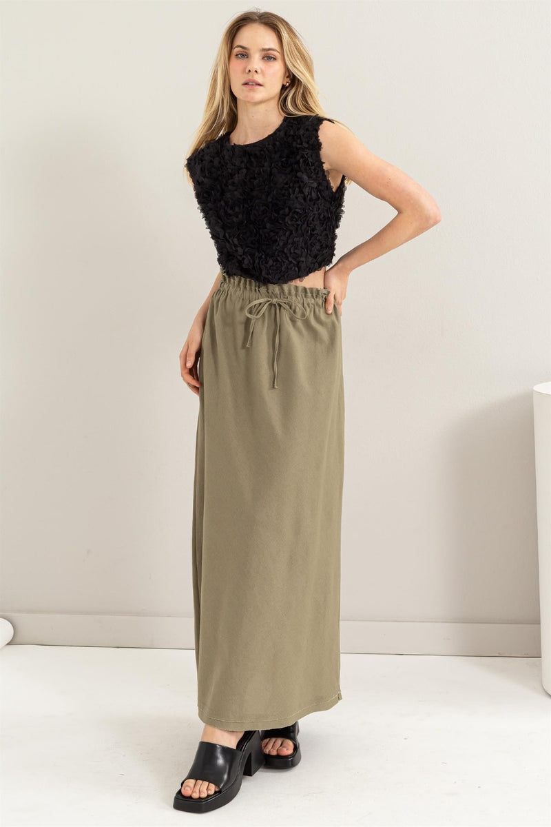 Dolce Linen Maxi Skirt