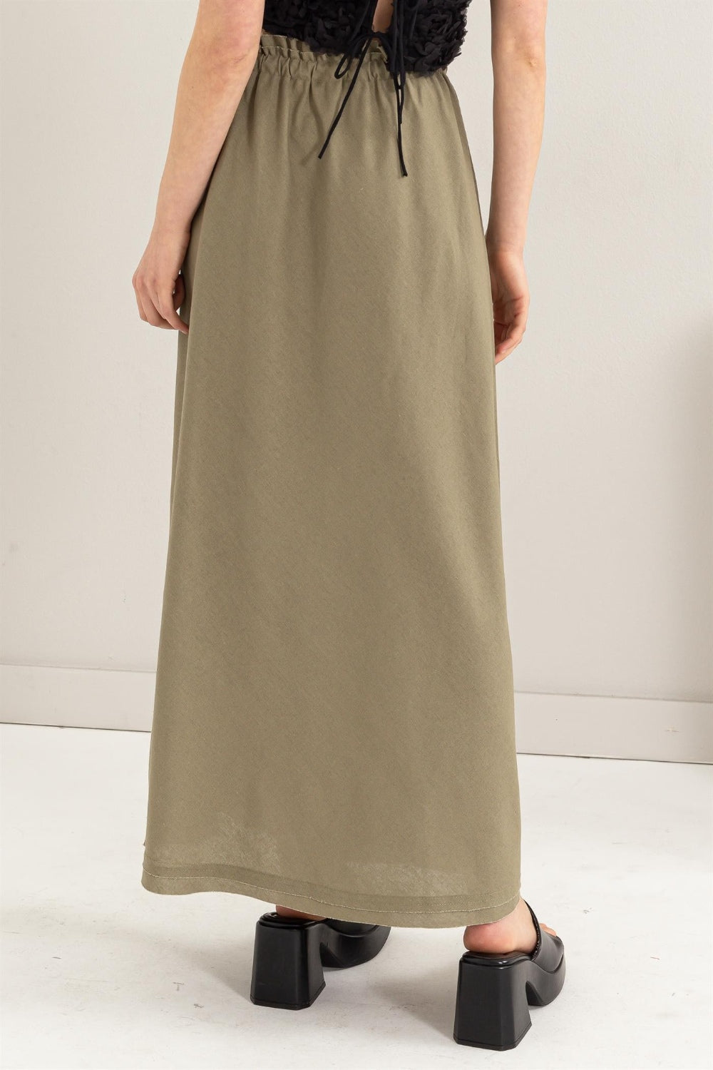 Dolce Linen Maxi Skirt